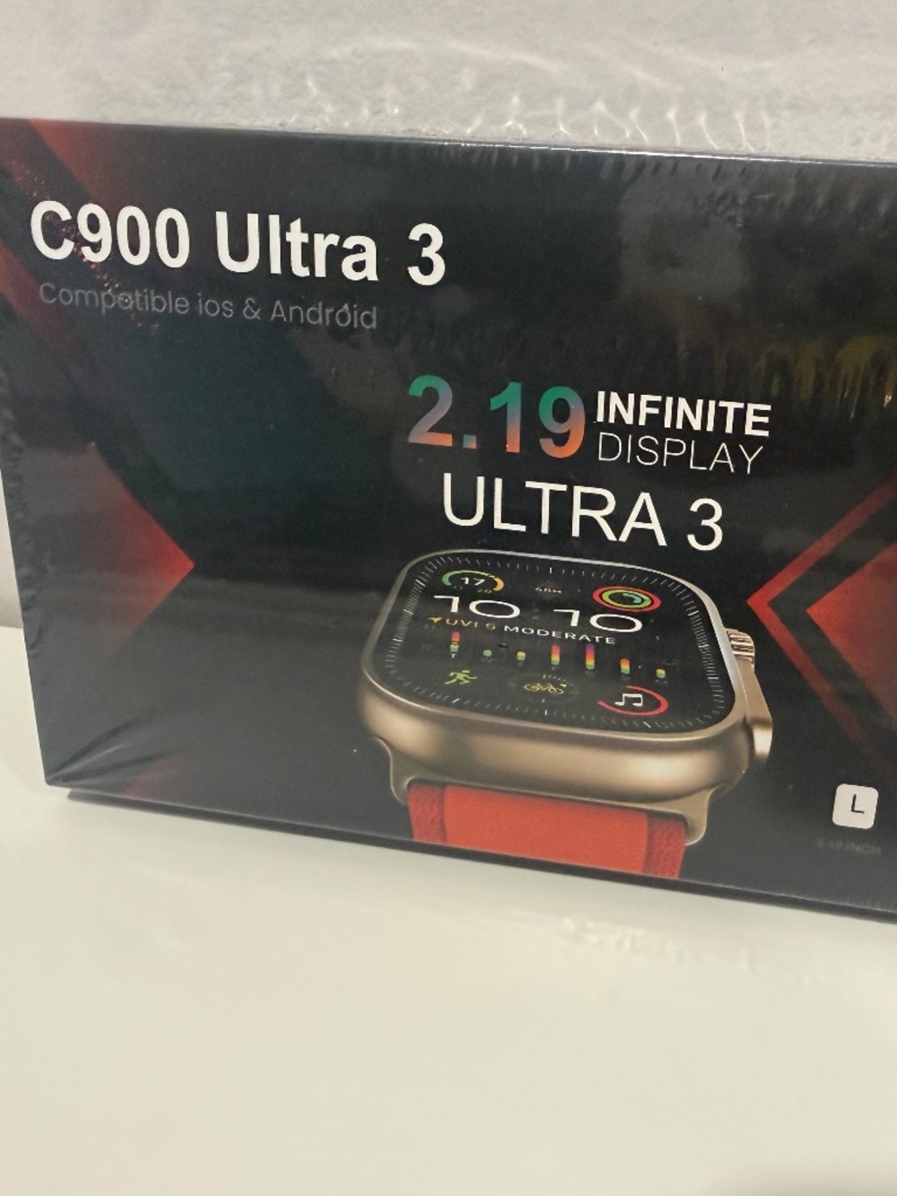 C900 Ultra 3 Smartwatch - NEW Sealed - 2.19" Big Display - Wireless Charging